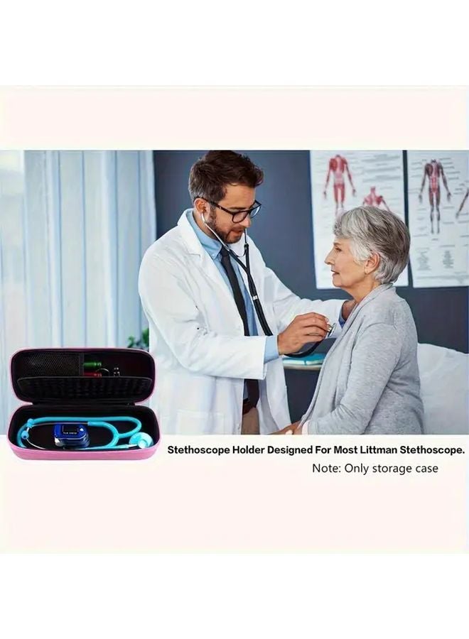 Pink Stethoscope Case Compatible with 3M Littmann Classic III Lightweight II Cardiology IV MDF Acoustica Deluxe - Image 3